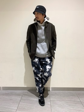 「JOURNAL STANDARD relume（ジャーナルスタンダード　レリューム）のアイテム（チェスターコート）」を使った、Kakkyさん（メンズ・186cm）の秋コーディネート