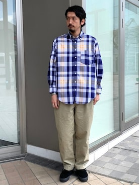 「BACK NUMBER（バックナンバー）のアイテム」を使った、Kakkyさん（メンズ・186cm）の春コーディネート