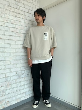 「BACK NUMBER（バックナンバー）のアイテム」を使った、Kakkyさん（メンズ・186cm）の春コーディネート