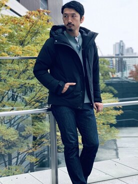 「JOURNAL STANDARD relume（ジャーナルスタンダード　レリューム）のアイテム（ダウンジャケット/コート）」を使った、Kakkyさん（メンズ・186cm）の冬コーディネート