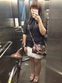 多分ノーブランド | 花柄バッグ（赤系）(ショルダーバッグ)