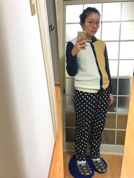 「Chico（チコ）のアイテム（つなぎ/オールインワン）」を使った、みひろさん（レディース・159cm）の冬コーディネート