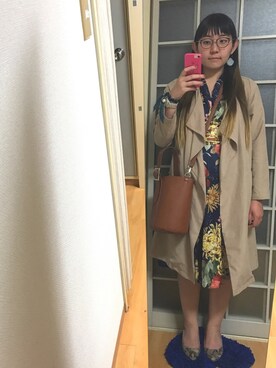 「パイソン柄」｜「アイテム（ファンデーション）」を使った、みひろさん（レディース・159cm）の春コーディネート