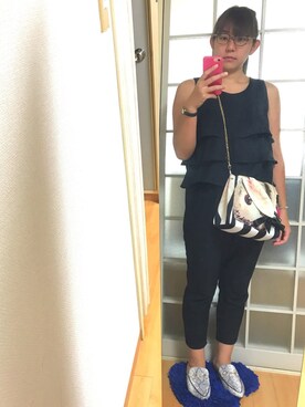 「A part by（アパートバイ）のアイテム（サロペット/オーバーオール）」を使った、みひろさん（レディース・159cm）の秋コーディネート