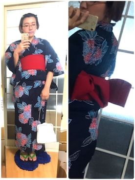 「アイテム（ファンデーション、パープル系）」を使った、みひろさん（レディース・159cm）の夏コーディネート
