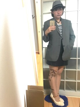 「合皮スカート」｜みひろさん（レディース・159cm）の秋コーディネート