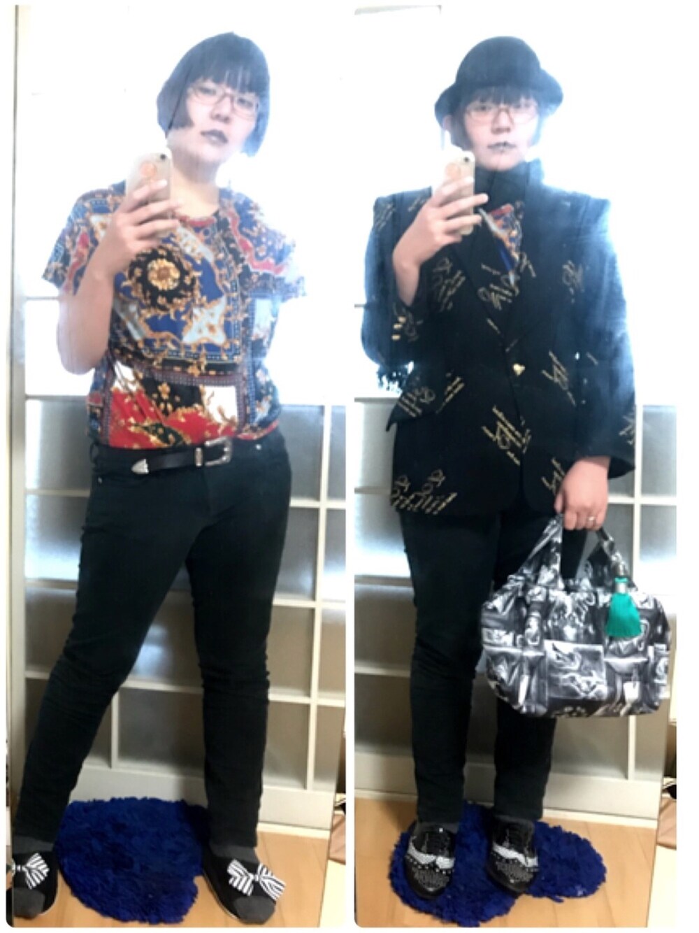 その他のTシャツ/カットソー、ブラック系のその他パンツ、ブラック系のジャケット/アウターを着用したレディースの春コーディネートの1枚目の写真