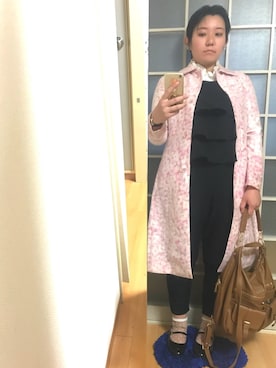 「A part by（アパートバイ）のアイテム（サロペット/オーバーオール）」を使った、みひろさん（レディース・159cm）の秋コーディネート