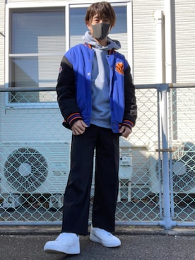 Supreme シュプリーム のma 1を使ったコーディネート一覧 髪型 ミディアムヘアー Wear