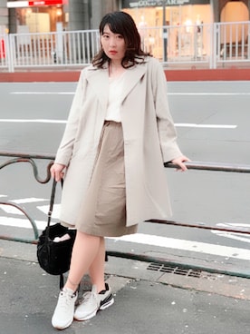 「nﾟ 44（ナンバーヨンジュウヨン）のアイテム」を使った、Nahoko Miyaokaさん（レディース・158cm）の秋コーディネート