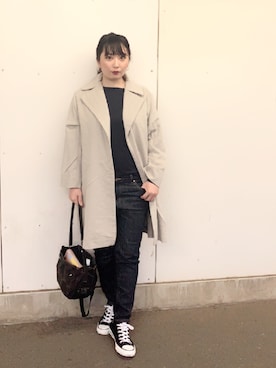 「nﾟ 44（ナンバーヨンジュウヨン）のアイテム」を使った、Nahoko Miyaokaさん（レディース・158cm）の秋コーディネート