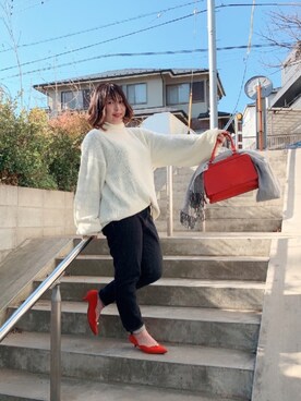 「zozoheat」｜Nahoko Miyaokaさん（レディース・158cm）の冬コーディネート