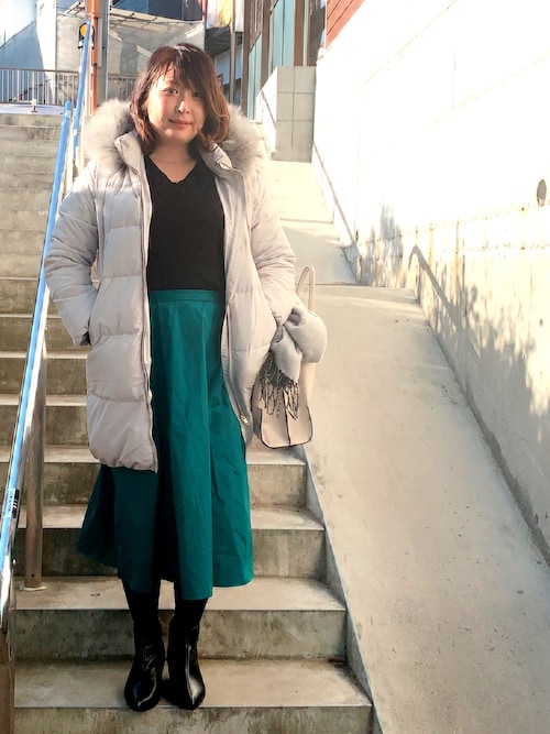 Nahoko Miyaoka Rananのダウンジャケット コートを使ったコーディネート Wear