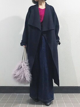 「JOHN LAWRENCE SULLIVAN accessory（ジョンローレンスサリバンアクセサリー）のアイテム（パンツ）」を使った、tauさん（レディース・156cm）の秋コーディネート