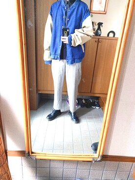 「アイテム（ブルゾン）」を使った、まっすーさん（メンズ・183cm・10代）の秋コーディネート