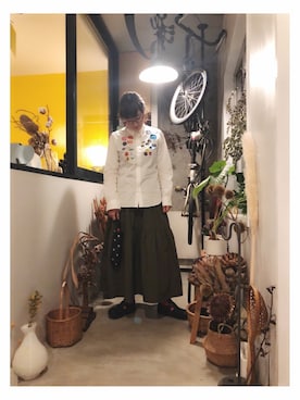 「ボヘミアンズ」｜「アイテム（シャツ/ブラウス）」を使った、chanobuさん（レディース・156cm）の春コーディネート