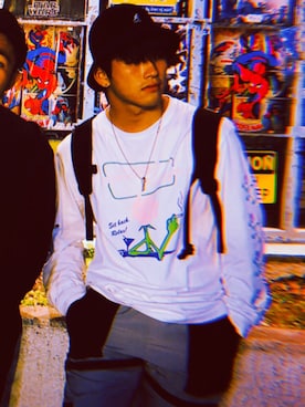 「AGNOST（アグノスト）のアイテム」を使った、yumaさん（メンズ・174cm）の冬コーディネート