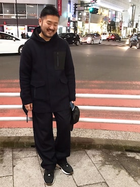 「ASTRAET（アストラット）のアイテム（ジャケット/アウター）」を使った、KOIZUMI TAIKIさん（メンズ・173cm）の冬コーディネート