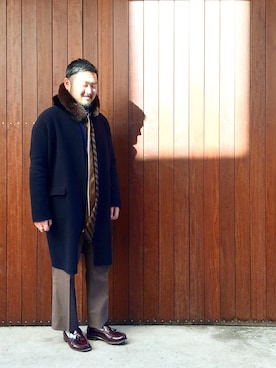 「ASTRAET（アストラット）のアイテム（ジャケット/アウター）」を使った、KOIZUMI TAIKIさん（メンズ・173cm）の冬コーディネート