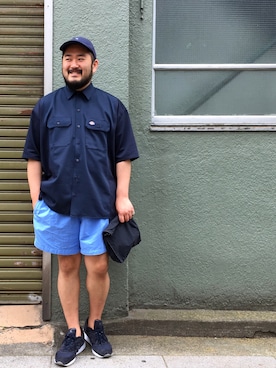「ASTRAET（アストラット）のアイテム（キャップ）」を使った、KOIZUMI TAIKIさん（メンズ・173cm）の夏コーディネート