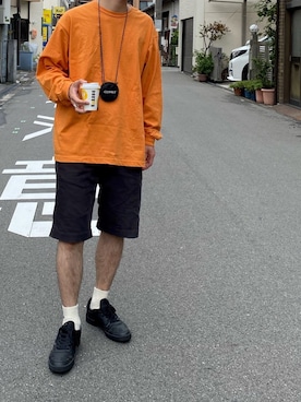 「Gramicci（グラミチ）のアイテム（財布/小物）」を使った、べさん（メンズ・172cm）の冬コーディネート