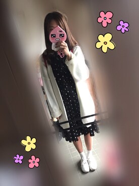 「& chouette（アンドシュエット）のアイテム（バックパック/リュック）」を使った、えりさん（レディース・160cm）の春コーディネート