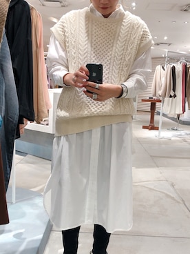 「アイテム（シャツワンピース）」を使った、mutsumi_lemageさん（レディース・164cm・20代）の夏コーディネート