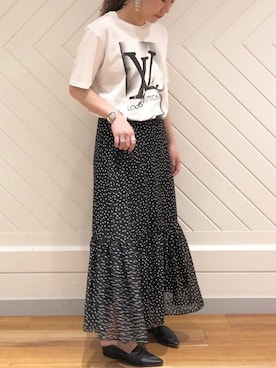 「BLACK SCORE（ブラックスコア）のアイテム」を使った、mutsumi_lemageさん（レディース・164cm）の春コーディネート