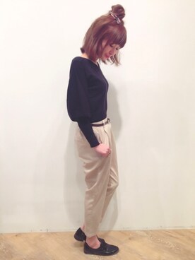 「NICE CLAUP（ナイスクラップ）のアイテム（パンツ）」を使った、𝑚 𝑖 𝑠 𝑎 𝑡 𝑜さん（レディース・161cm）の冬コーディネート