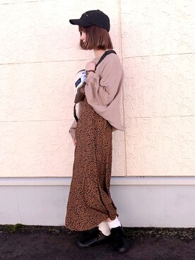 「NICE CLAUP（ナイスクラップ）のアイテム（帽子）」を使った、𝑚 𝑖 𝑠 𝑎 𝑡 𝑜さん（レディース・161cm）の冬コーディネート