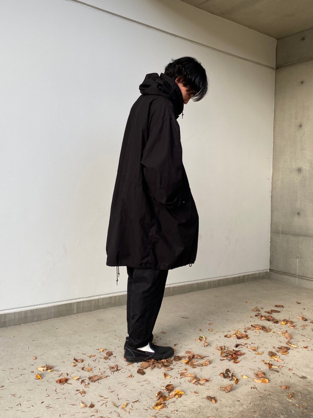 Nagaharu Fujiwara｜N.HOOLYWOODのモッズコートを使ったコーディネート
