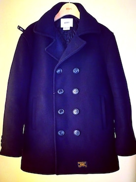 「フォローミー」｜「アイテム（ピーコート）」を使った、masaさん（メンズ・176cm）の秋コーディネート