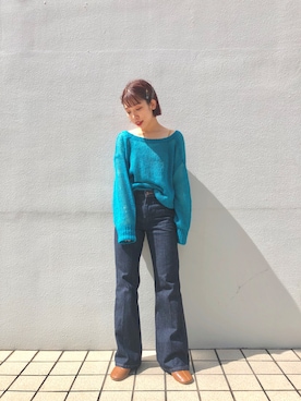 「アイテム（ヘアピン）」を使った、Ishida azusaさん（レディース・157cm）の秋コーディネート