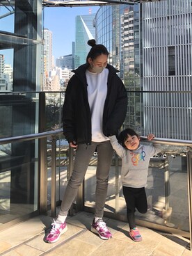 「BEYOND（ビヨンド）のアイテム（ジャケット/アウター）」を使った、yukiyoさん（レディース・171cm）の冬コーディネート