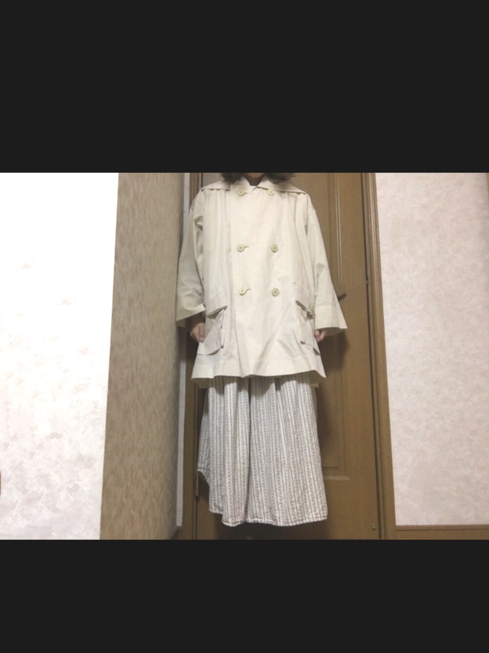 「古着MIX、古着、l.l.bean、ISSEY MIYAKE、古着好きな人と繋がりたい」｜「L.L.Beanのアイテム（ワンピース、ホワイト系）」を使った、f u a ∴さん（レディース・162cm）の冬コーディネートの1枚目の写真