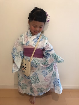 「GLOBAL WORK（グローバルワーク）のアイテム（水着/着物・浴衣）」を使った、k*さん（キッズ・90cm）の夏コーディネート