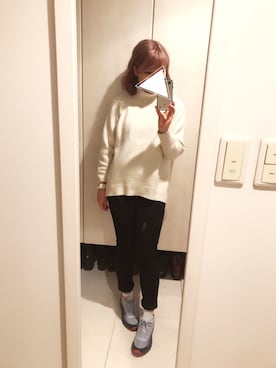 「アシメ」｜「アイテム（その他）」を使った、コトさんさん（レディース・157cm）の冬コーディネート