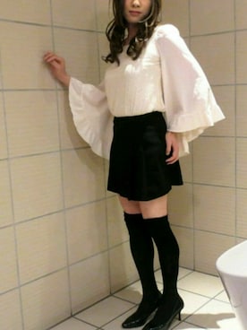 「CECIL McBEE（セシルマクビー）のアイテム（Tシャツ/カットソー）」を使った、西村らんさん（メンズ・170cm）の春コーディネート