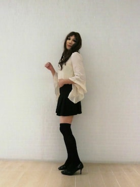 「CECIL McBEE（セシルマクビー）のアイテム（Tシャツ/カットソー）」を使った、西村らんさん（メンズ・170cm）の春コーディネート
