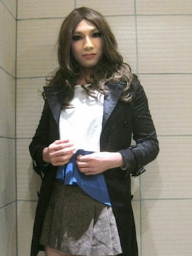 「CECIL McBEE（セシルマクビー）のアイテム（ニット/セーター）」を使った、西村らんさん（メンズ・170cm）の春コーディネート
