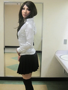 「PRIVATE LABEL（プライベートレーベル）のアイテム」を使った、西村らんさん（メンズ・170cm）の春コーディネート