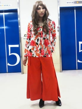 「MURUA（ムルーア）のアイテム」を使った、西村らんさん（メンズ・170cm）の春コーディネート