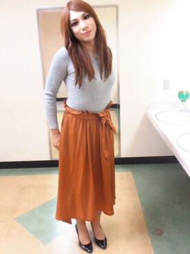 「AVAN LILY（アヴァンリリィ）のアイテム」を使った、西村らんさん（メンズ・170cm）の秋コーディネート