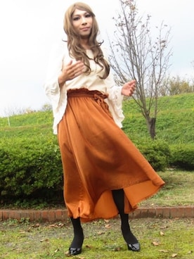 「AVAN LILY（アヴァンリリィ）のアイテム」を使った、西村らんさん（メンズ・170cm）の秋コーディネート
