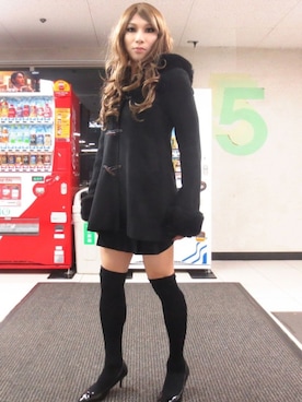 「LIPSERVICE（リップサービス）のアイテム（その他アウター）」を使った、西村らんさん（メンズ・170cm）の冬コーディネート
