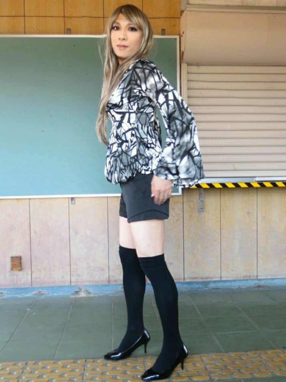 「女装、LIPSERVICE、ギャル、EMODA」｜「LIPSERVICEのアイテム（チュニック、その他）」を使った、西村らんさん（メンズ・170cm）の夏コーディネートの1枚目の写真
