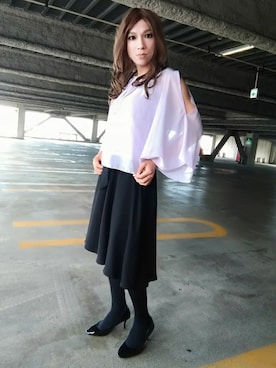 「one way（ワンウェイ）のアイテム」を使った、西村らんさん（メンズ・170cm）の夏コーディネート