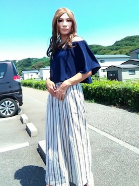 「Te chichi TERRASSE（テチチテラス）のアイテム」を使った、西村らんさん（メンズ・170cm）の夏コーディネート