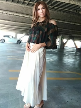 「MURUA（ムルーア）のアイテム」を使った、西村らんさん（メンズ・170cm）の秋コーディネート