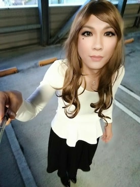 「one way（ワンウェイ）のアイテム」を使った、西村らんさん（メンズ・170cm）の秋コーディネート